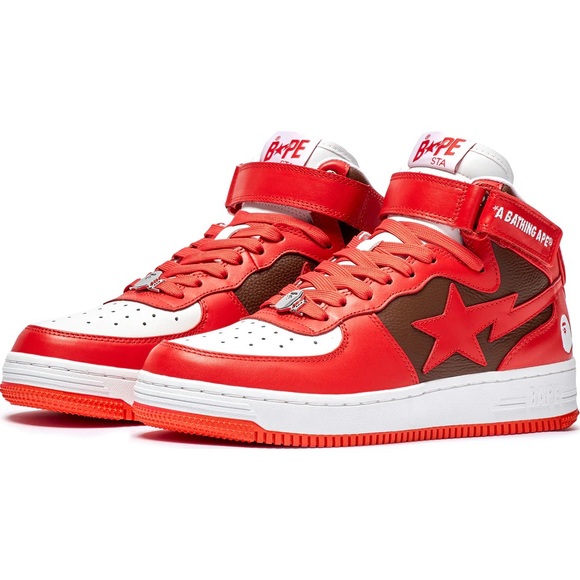 BAPE STA MID #2 MENS RED - Picture 1 of 9